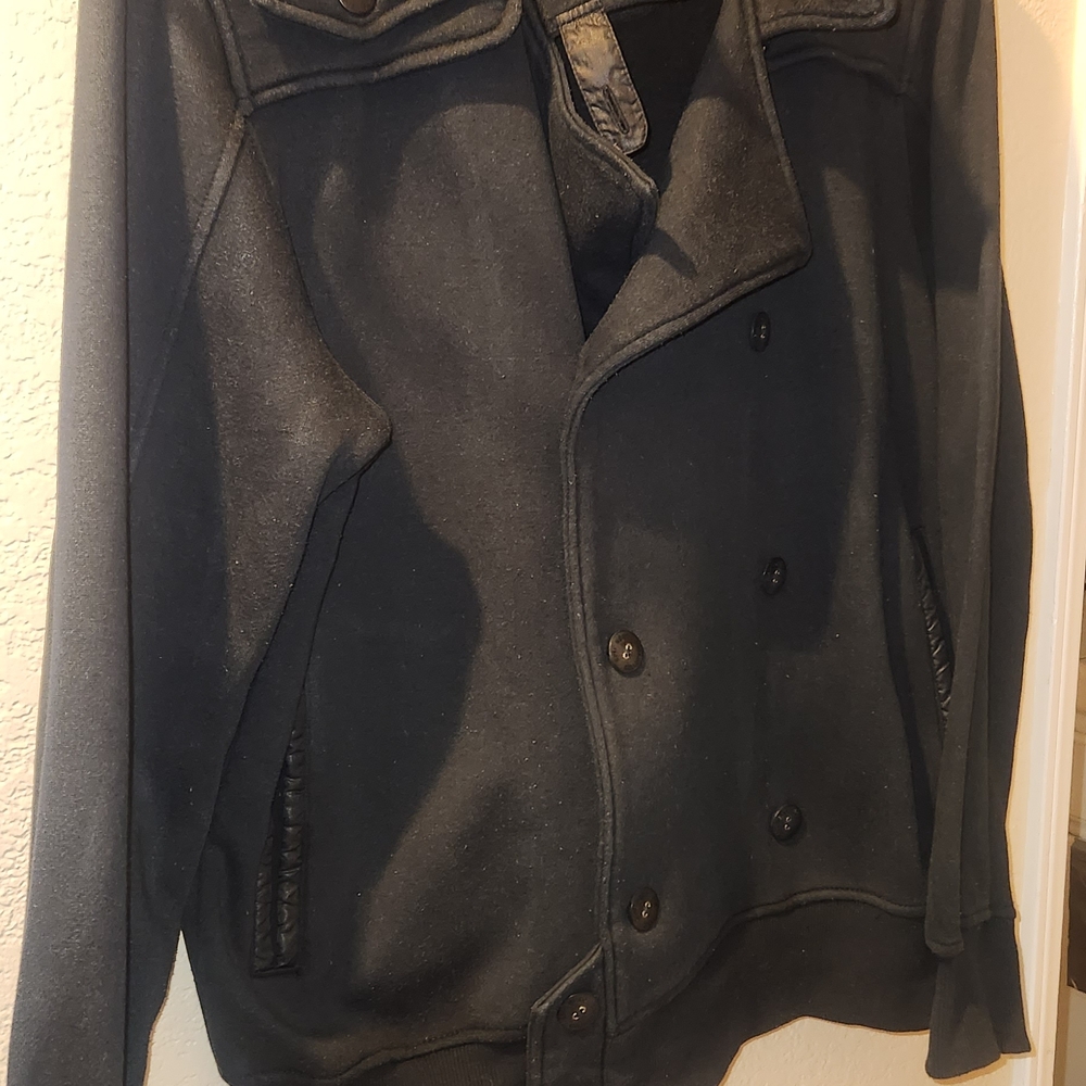Men's Black Peacoat